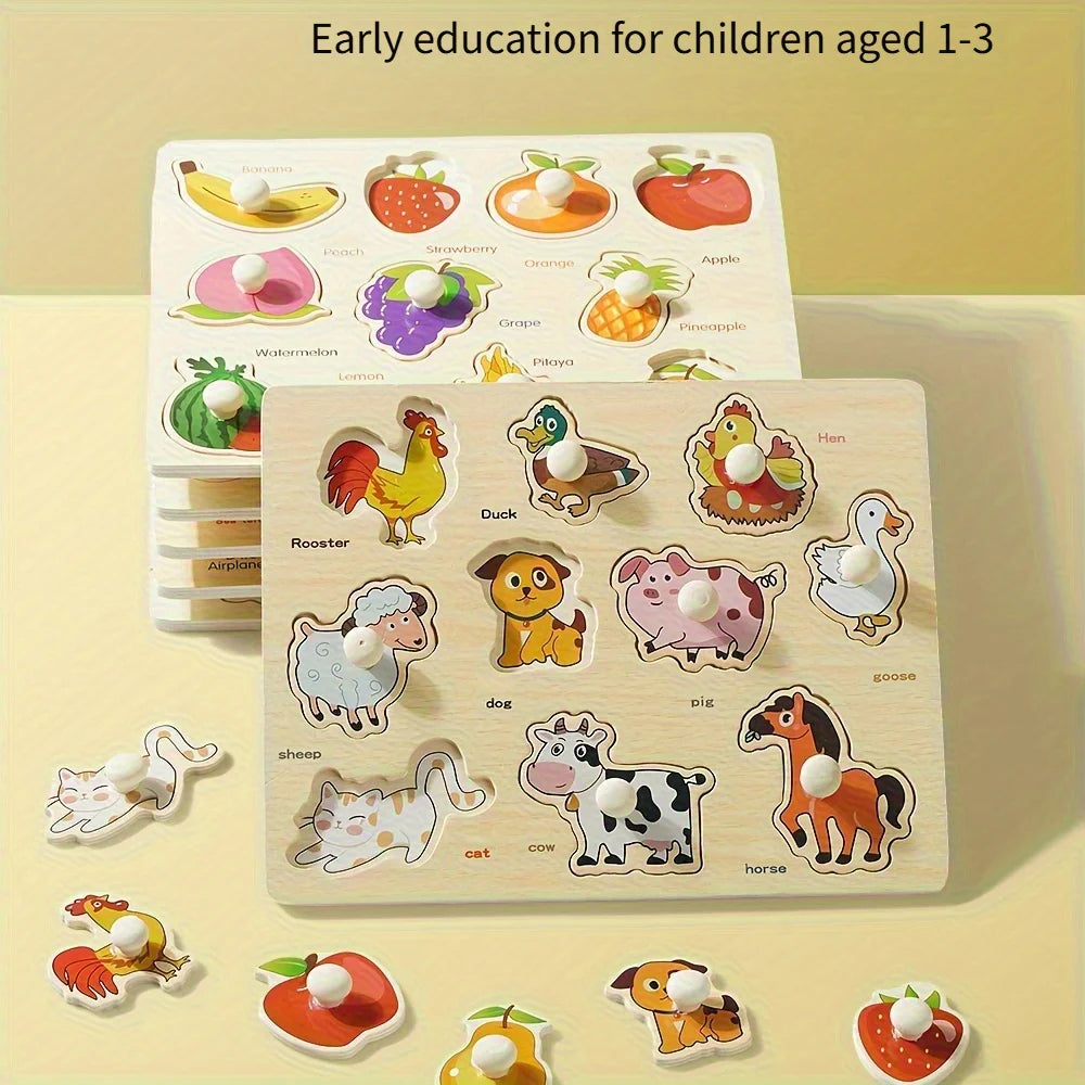 Wooden Puzzles for Babies & Toddlers