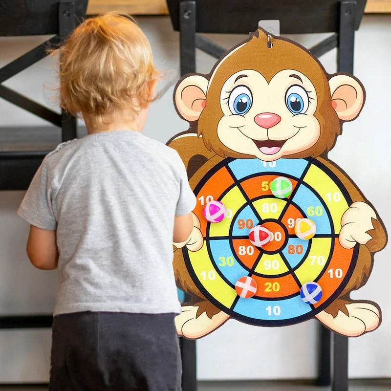 Montessori Klett-Dartspiel für Kinder – Spiel, Spaß & Bewegung