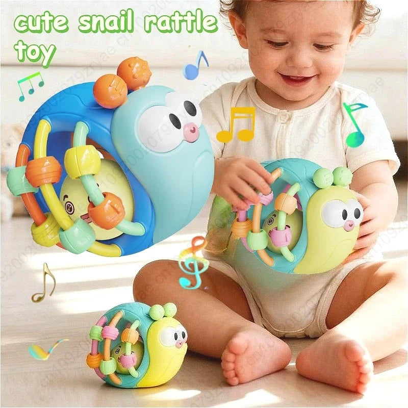 Baby Greifball mit Rassel & Beißring – Entdecken, Greifen und Spielen