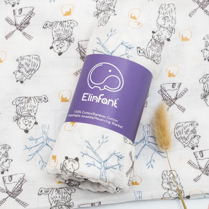Bamboo Cotton Baby Muslin Swaddle Blanket