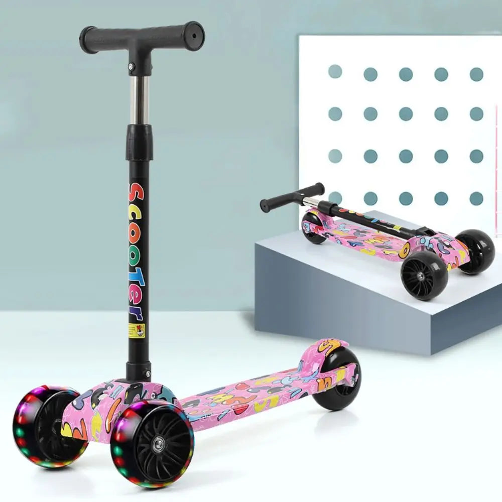 Kinderroller mit LED-Leuchträdern – Fahrspaß für kleine Abenteurer