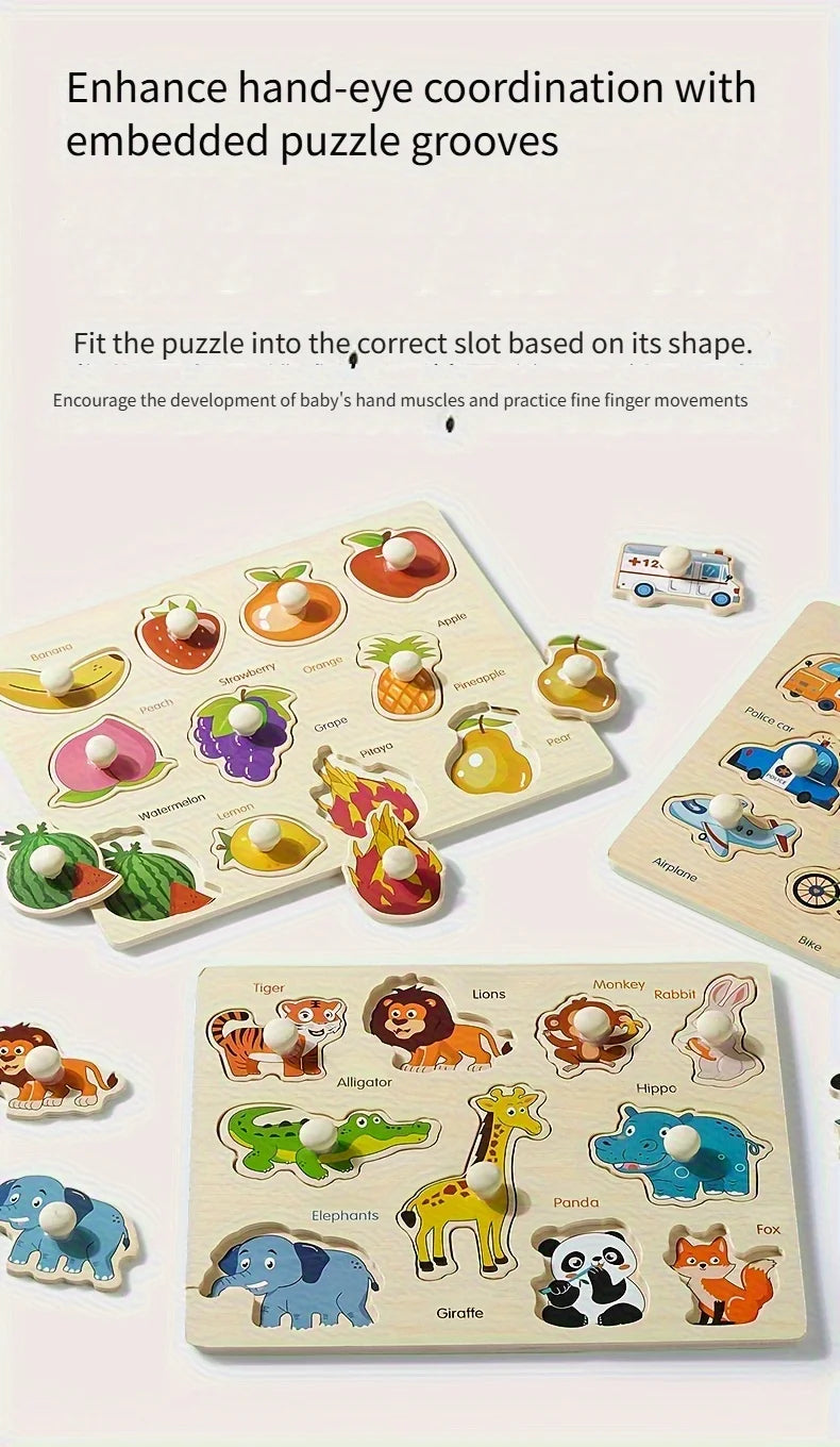 Wooden Puzzles for Babies & Toddlers