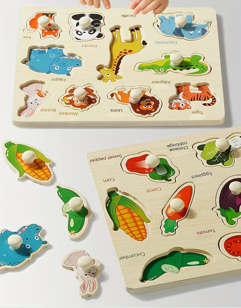 Wooden Puzzles for Babies & Toddlers