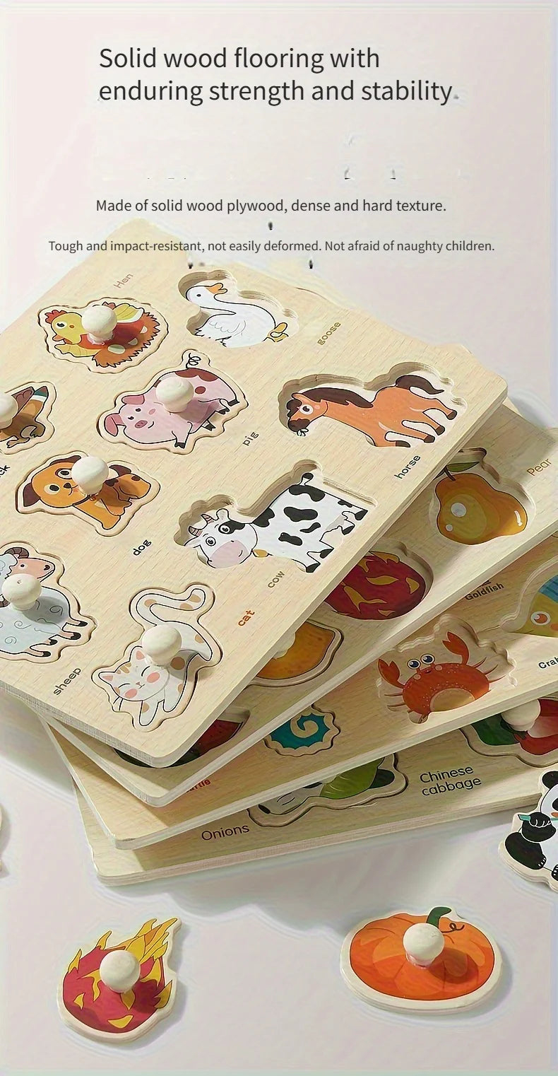 Wooden Puzzles for Babies & Toddlers