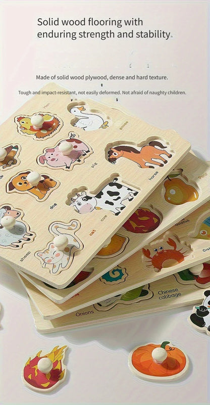 Wooden Puzzles for Babies & Toddlers