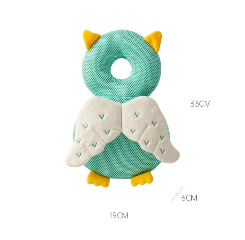 Baby learning-to-walk pillow with fall protection