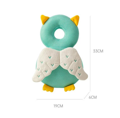 Baby learning-to-walk pillow with fall protection