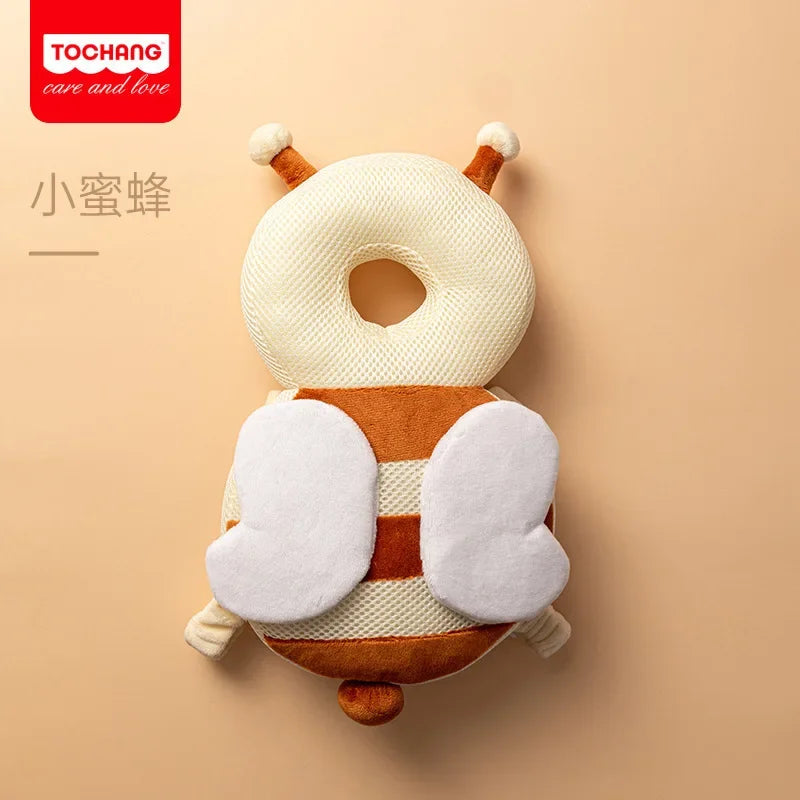 Baby learning-to-walk pillow with fall protection