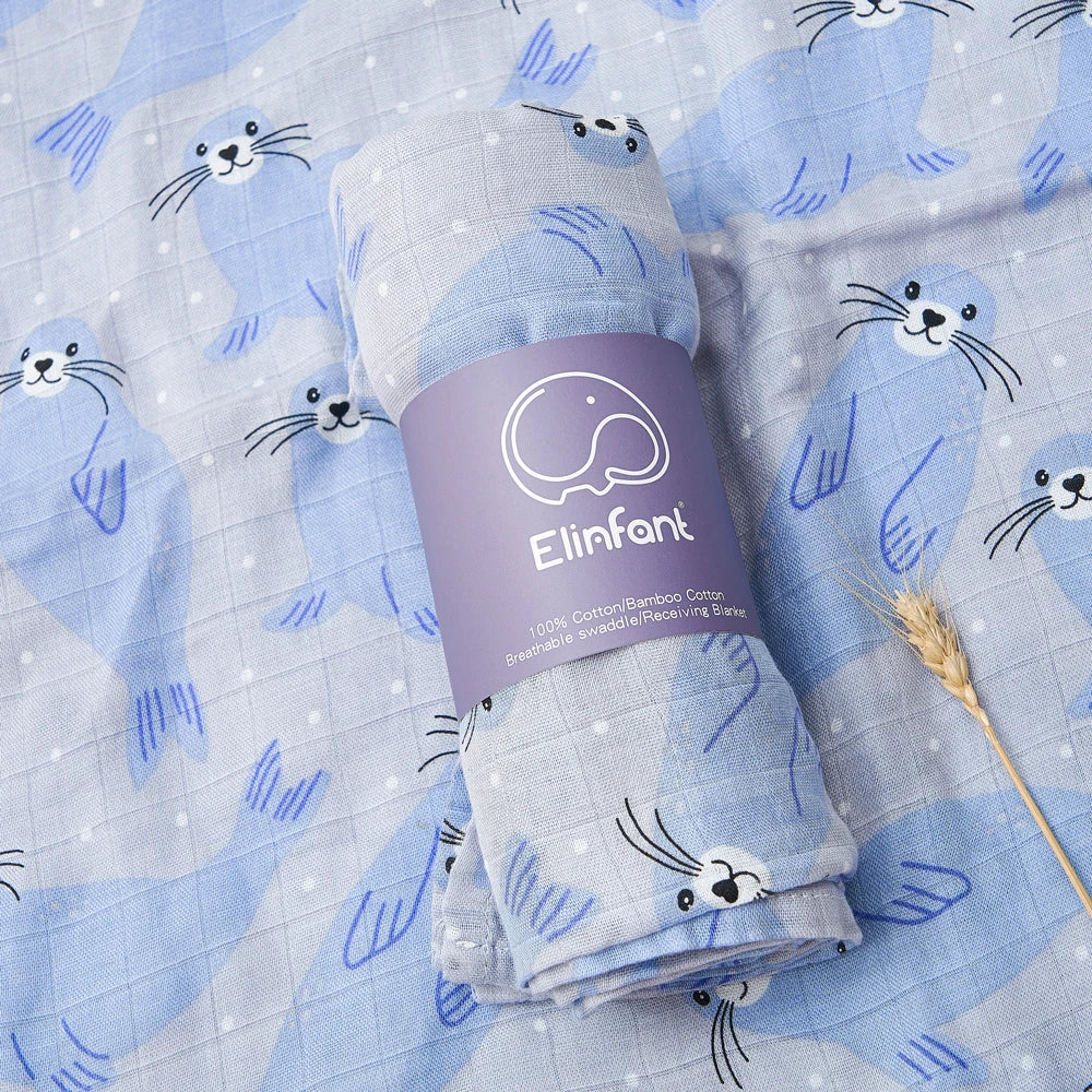 Bamboo Cotton Baby Muslin Swaddle Blanket