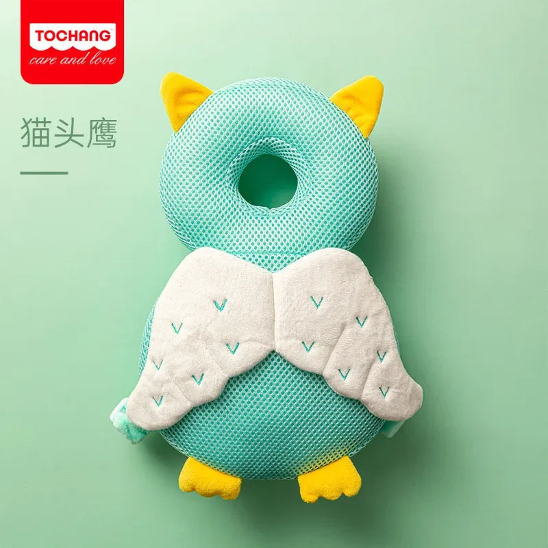 Baby learning-to-walk pillow with fall protection