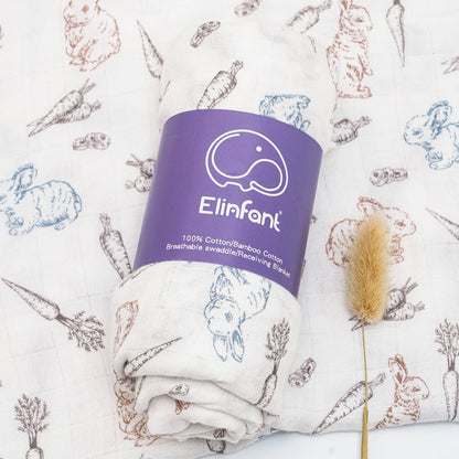 Bamboo Cotton Baby Muslin Swaddle Blanket